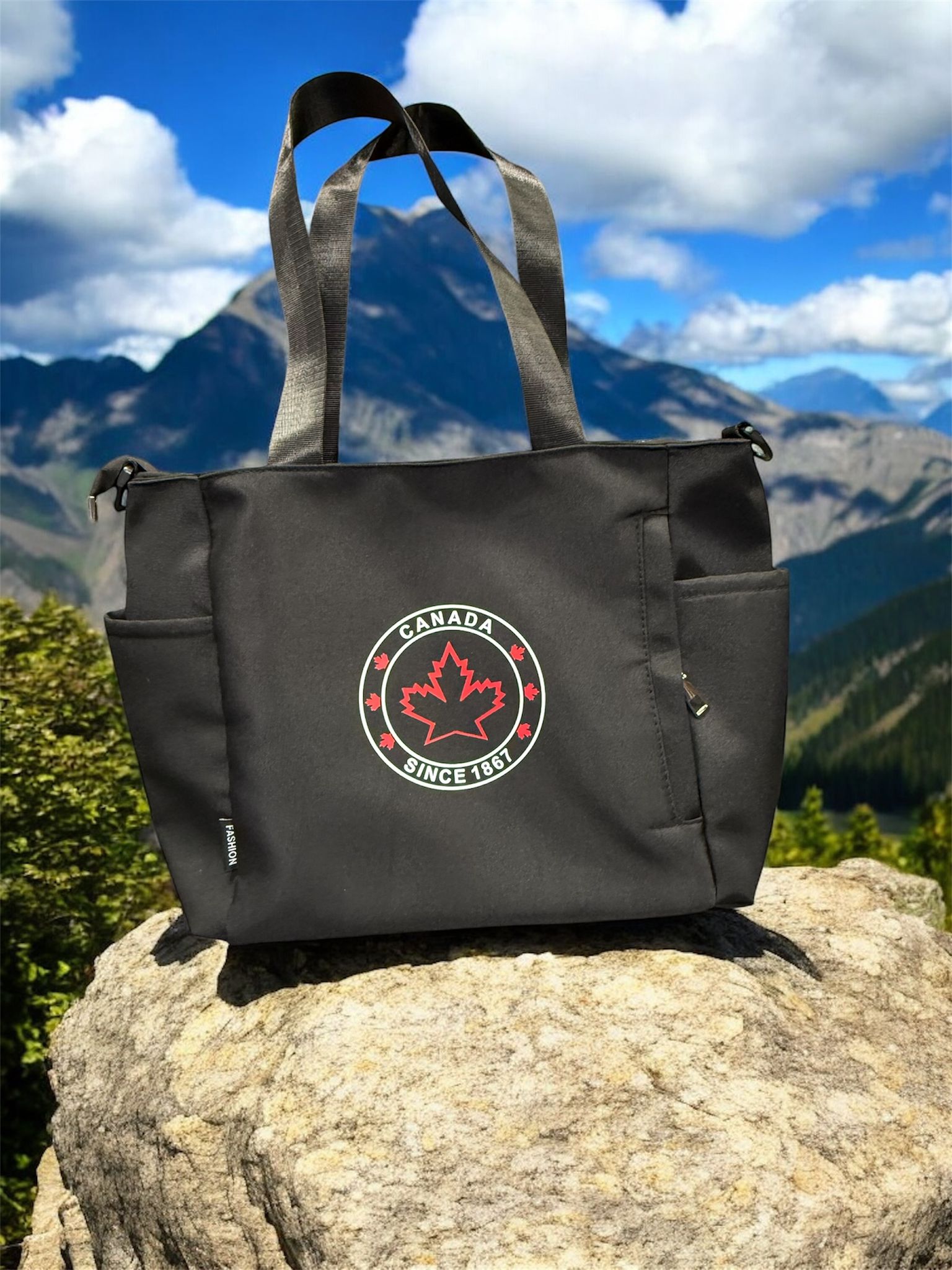 canada tote bag with long straps